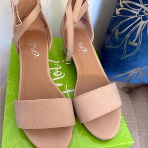 Stylish Nude Kids Sandals with Ankle Strap